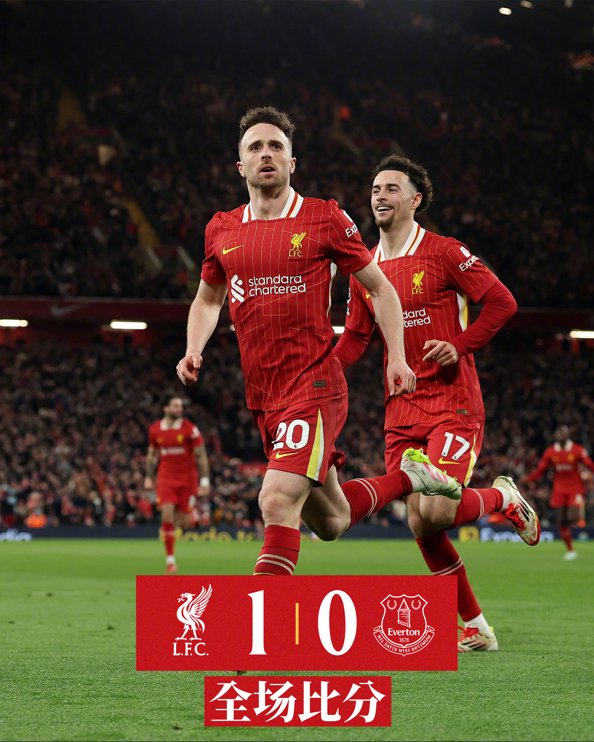 利物浦锋线火力全开，大胜对手